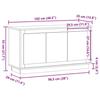 VidaXL Buffet chêne artisanal 102x35x55 cm bois d'ingénierie 857140