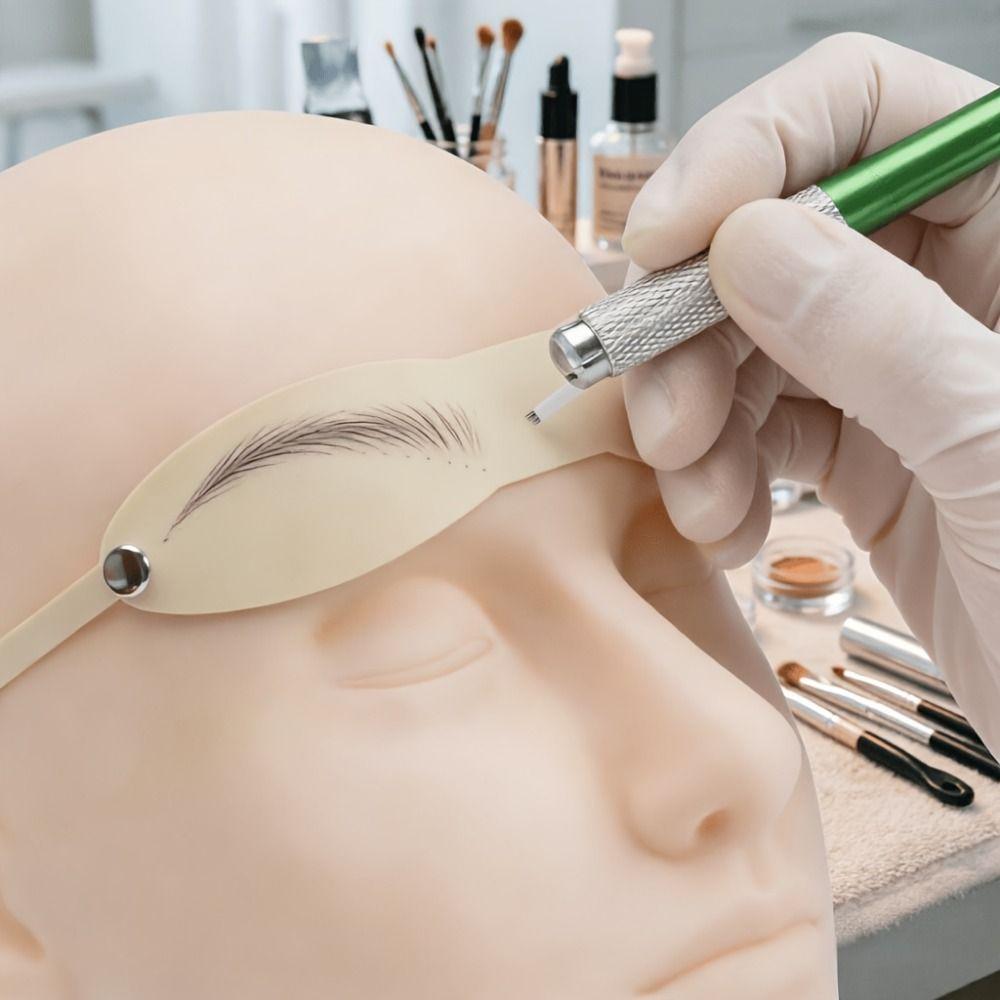 3Pcs Reusable Microblading Practice Skin Wearable Eyebrow Practice Band Academy Use