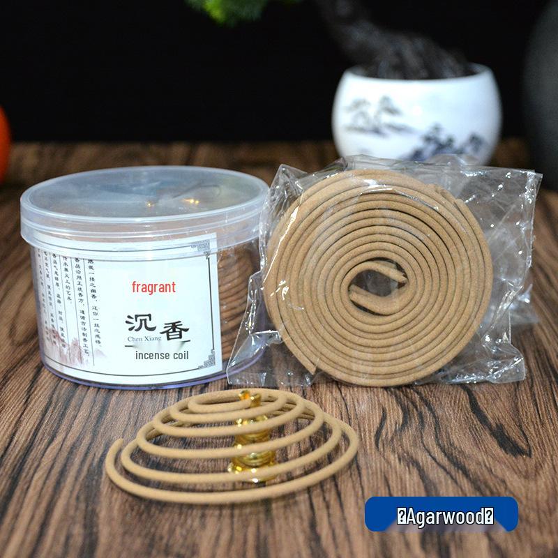 Sandalwood & Agarwood Jasmine Coil Incense for Deodorizing & Sleep Aid