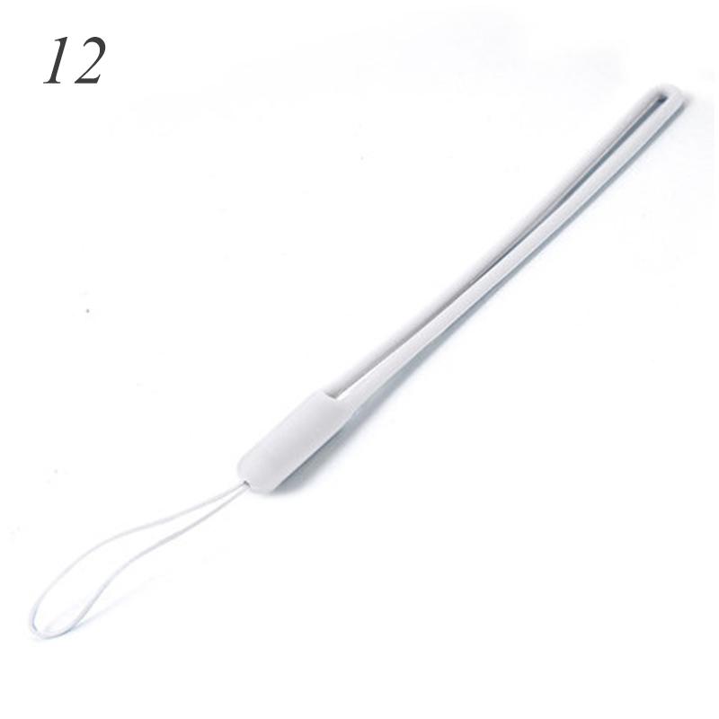 1vnt Mobiliojo telefono raištelis Telefono riešo dirželiai raktų pakabukas Silikoninis tempiamas fotoaparato dirželis vienspalvis