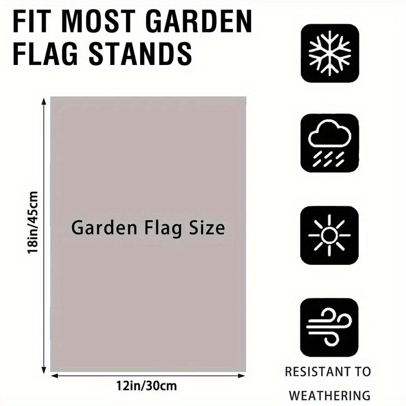 1pc Memorial Garden Flag for Mom - Single-Sided 100% Polyester, Roses Sympathy, Outdoor Lawn Decor