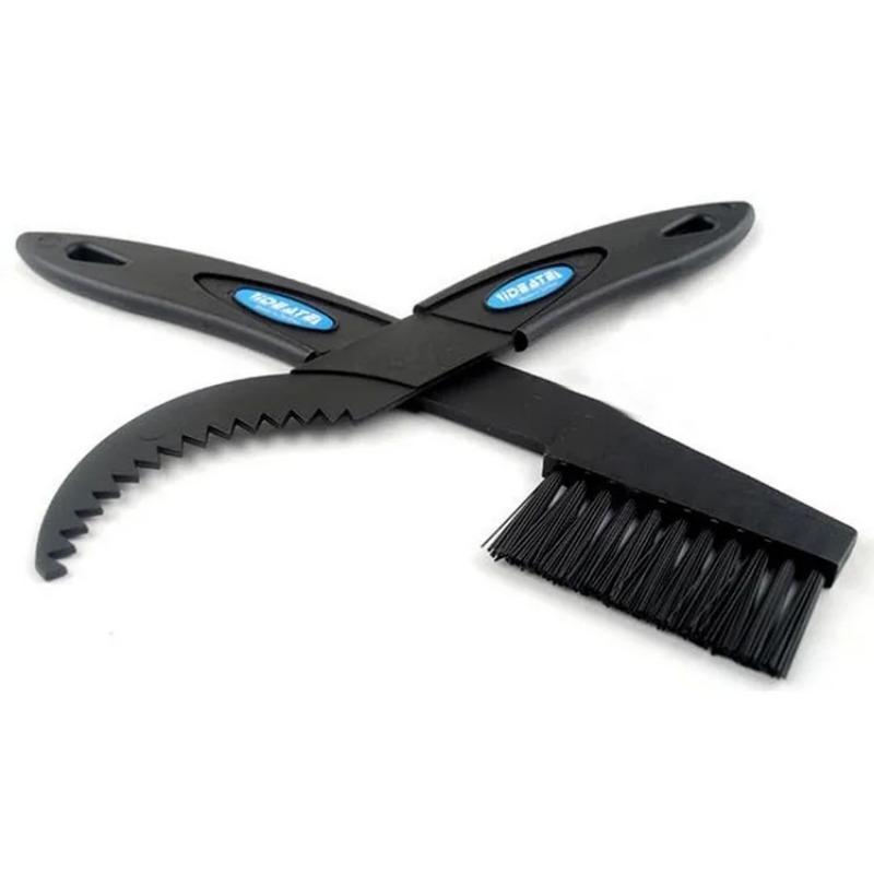 Sada 2 ks kartáčů na čištění řetězů jízdních kol, čištění venkovních horských kol, mytí kol, čistič a drhnutí nástrojů R0025