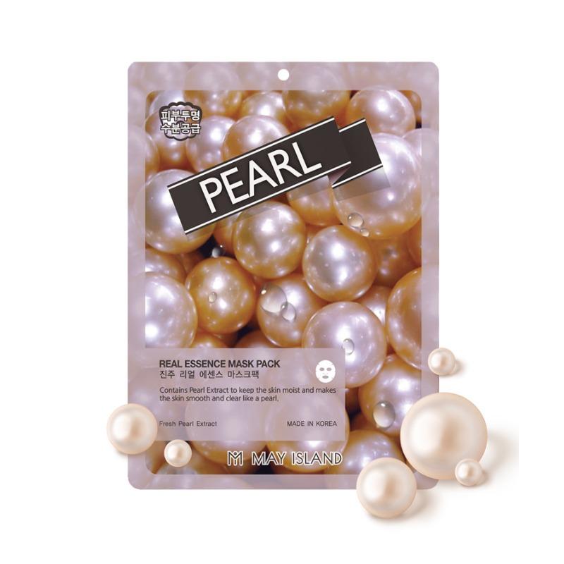 MAY ISLAND Real Essence Mask Pack 30pcs / 10pcs - 30 Days K-Beauty Routine (Hydrating / Brightening / Firming) Aloe_10 Sheets