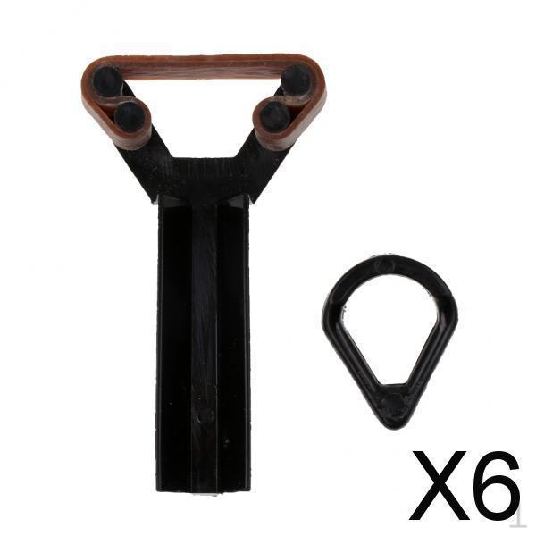 

6x Cue Clamp Snooker Biliiard Pool Repair Tool Replacement Plastic Glue Screw Cues Holder