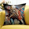 I-Iron Run For Your M-Maiden   Various Sizes Square Pillow Case For Car Home Bedchamber Decor