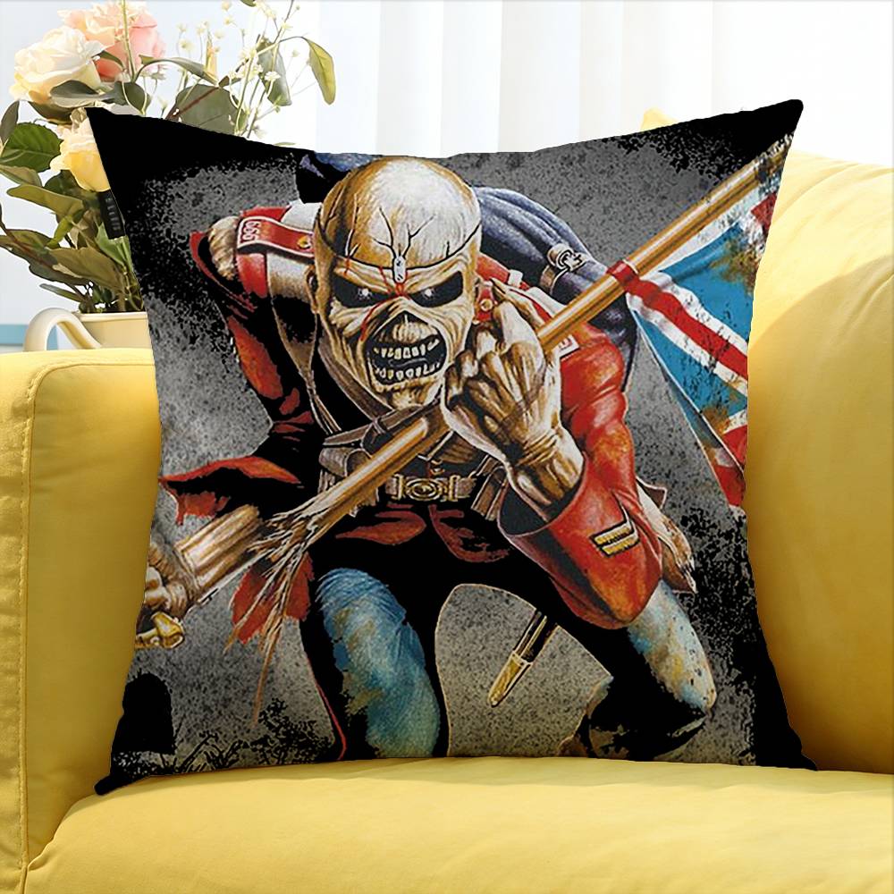 I-Iron Run For Your M-Maiden   Various Sizes Square Pillow Case For Car Home Bedchamber Decor