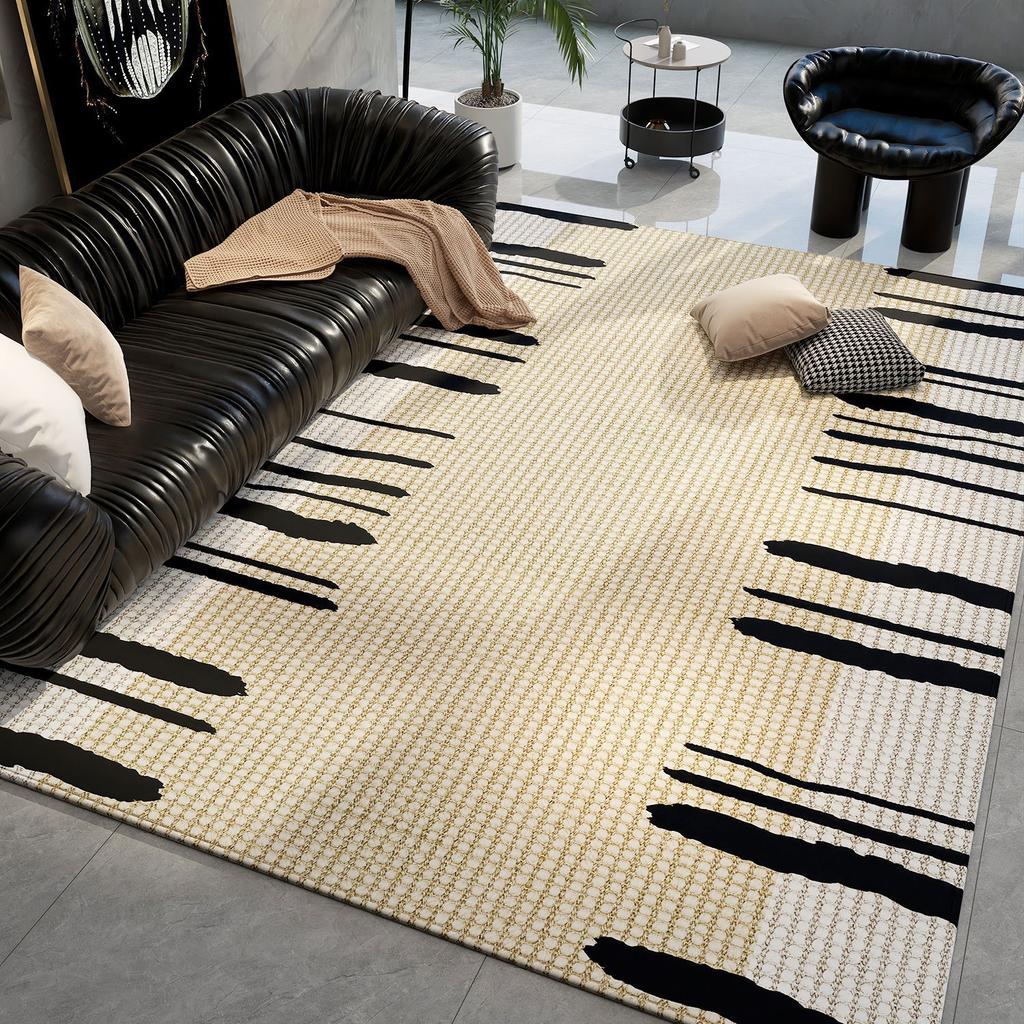 Living Room Carpet French Style Large Area Sofa Coffee Table Carpet Household Dirt Resistant and Anti Slip Carpet