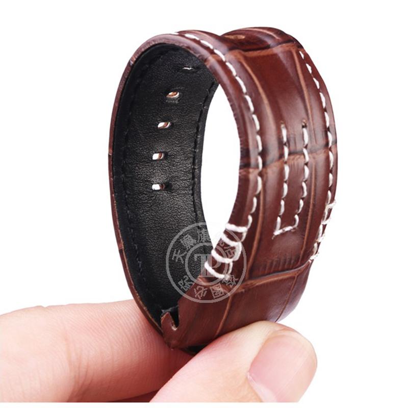 ONE26mm Genuine Leather Watchband For Seiko VELATURA/SRH Series SRH013 SPC007J1 SPC007 Strap With Steel Buckle Watch Band BraceletMN