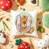 Cute Cartoon Bear Animal Letter Cushion Cover Plush Fabric Soft DoubleSided Printed Sofa Warm Winter Home Gift Pillow Cover
