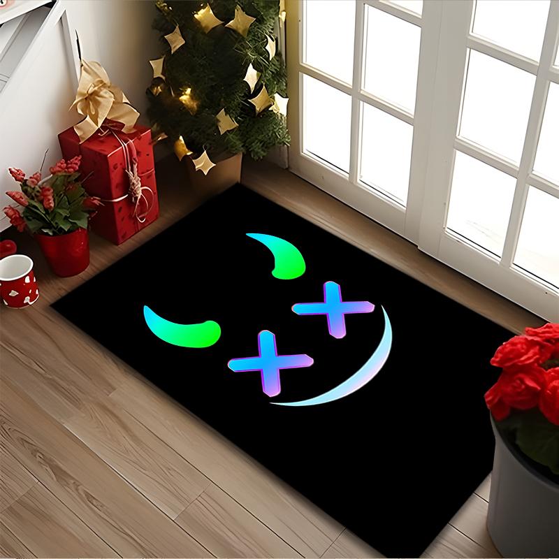 1pc Demon Printed Chair Rug for Home Office Use, Living Room Kitchen Game Room Area Carpet