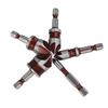 Five-Flute Red 82° Chamfering Tool: Woodworking Hole Opener & Fast Guide Countersink Drill Set