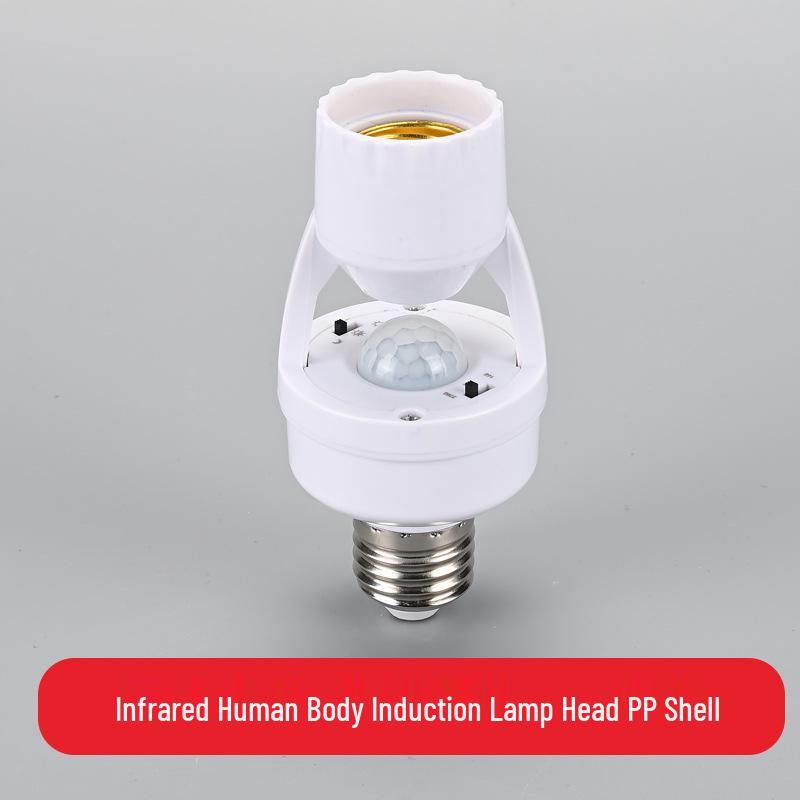 E27 Infrared Motion Sensor Light Bulb Holder with Delay Timer