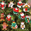 Gingerbread Ornaments 12 Pieces Christmas Tree Decorations Set Snowman Ornaments Christmas Tree Decor For Family And Friends