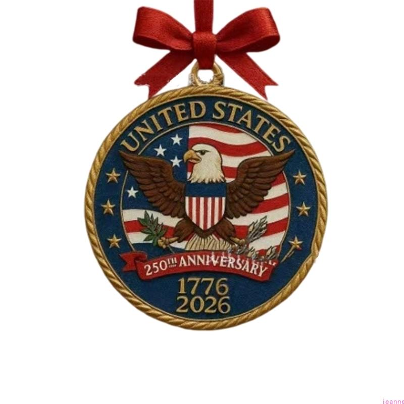 Commemorative 250 Years American Anniversary Bell Ornament Party Supplies Decoration for Commemorating History