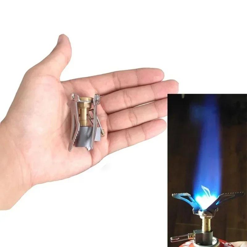 Outdoor Portable Camping Stove Mini Stove Integrated Folding Stove Outdoor Survival Equipment Portable Pocket Stove Equipment