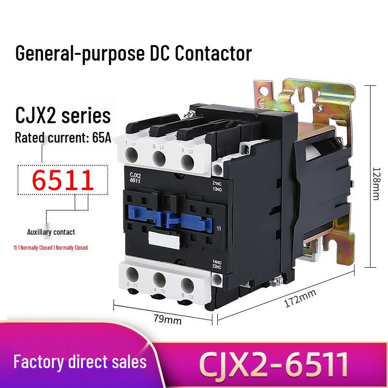 CJX2 Series DC Contactor 12V/24V (Models: 1210Z, 0910Z, 1810Z, 2510Z, 3210Z, 6511Z)