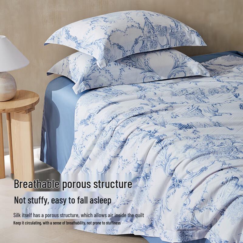 

Mercury Home Textiles Lightweight Mulberry Silk Summer Quilt