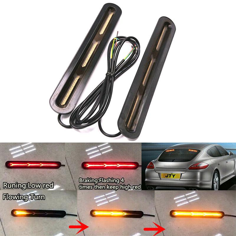 Flexible SMD 48LED Strip Tail Stop Brake Light Tailgate DRL Lamp Motorbike