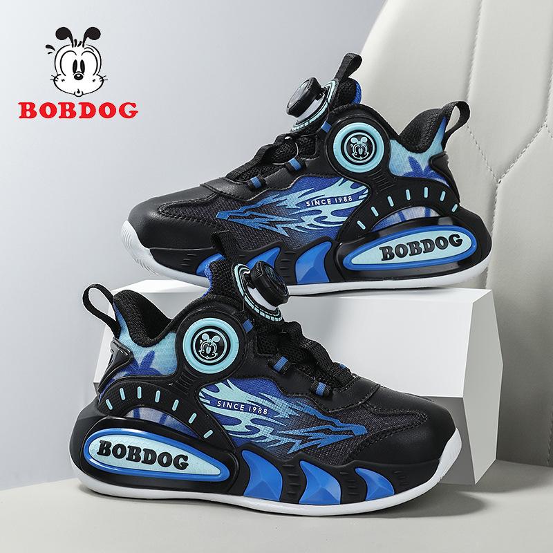 Babu Bean Classmate Boys Sneakers 2025 New Spring and Autumn Mesh Breathable Boys Older Children's Basketball Shoes