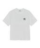 Emelbi Vintage Sportive Cursive Graphic Short Sleeve T-Shirt Ny (White)