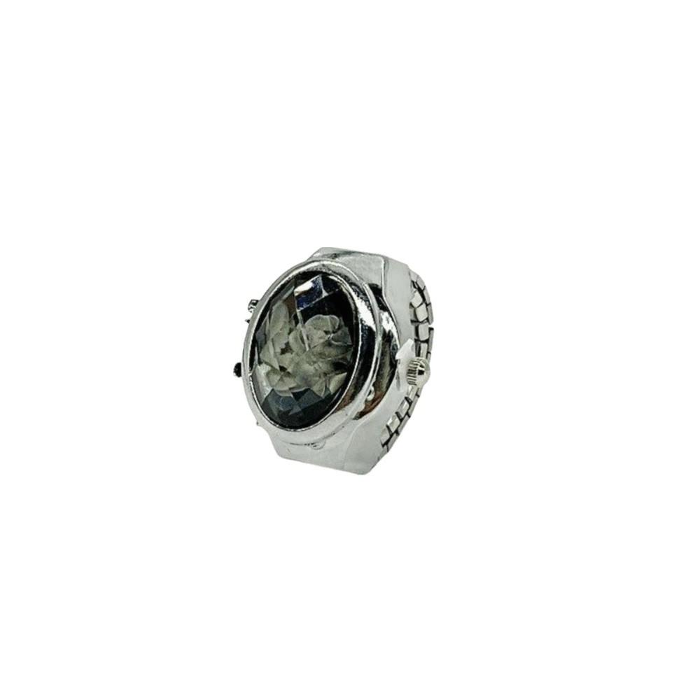 

Punk Roman Quartz Watch Vintage Finger Watch Ring Fashion Jewelry Rings Jewelry Clock Couple чёрный
