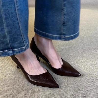 Fashion 2025Sharp Pointed, Shallow Mouth, Low Profile Single Shoes, Comfortable Commuting Single Shoes, Simple
