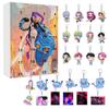 Calendario dell'Avvento Kpop Demon Hunters Portachiavi e Decorazione Acrilica Scatola Regalo Per Fan