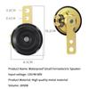12V 48V 60V General Motorcycle Electric Horn Kit Waterproof Round Speaker Loud Electric Horn Suitable For Bicycle Scooter 105Db