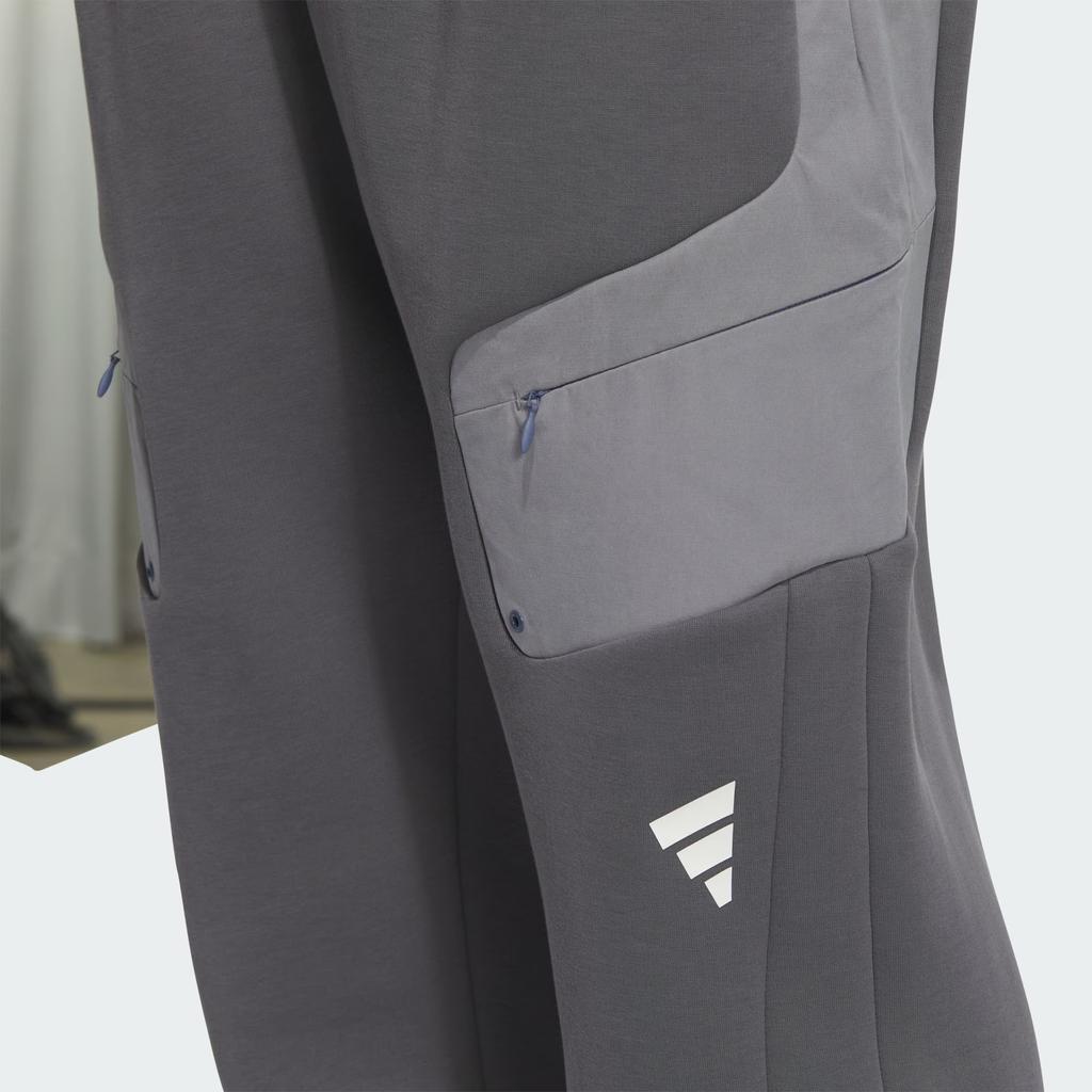 Adidas FW24 FUSTL P KN PT3 Retro Sports Comfortable Versatile Lace-Up Casual Pants Men Pants Dark-Gray Gray JM6180