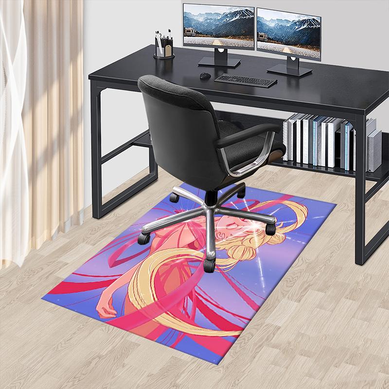 Sailor Moon Chair Mat: Office Carpet, Oversized Rug for Home Decor, Sofa Mat, Desk Protector, Gift I