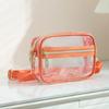 Waterproof PVC Crossbody Bag Adjustable Shoulder Strap Clear Messenger Bag  Women