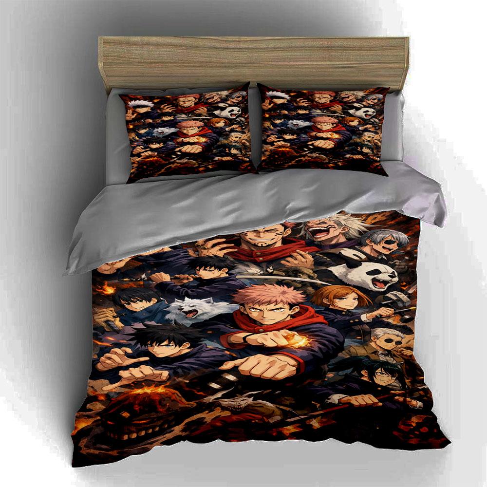 Anime Characters Collage. Bedding Duvet Cover Sets Duvet Covers Pillowcases Gifts (1 * Duvet Cover 2 * Pillowcases, Without Duvet Insert)