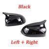 A51K-1 Pair Car Side Rearview Mirror Caps For BMW X3 G01 X4 G02 X5 G05 2018- Black Accessories