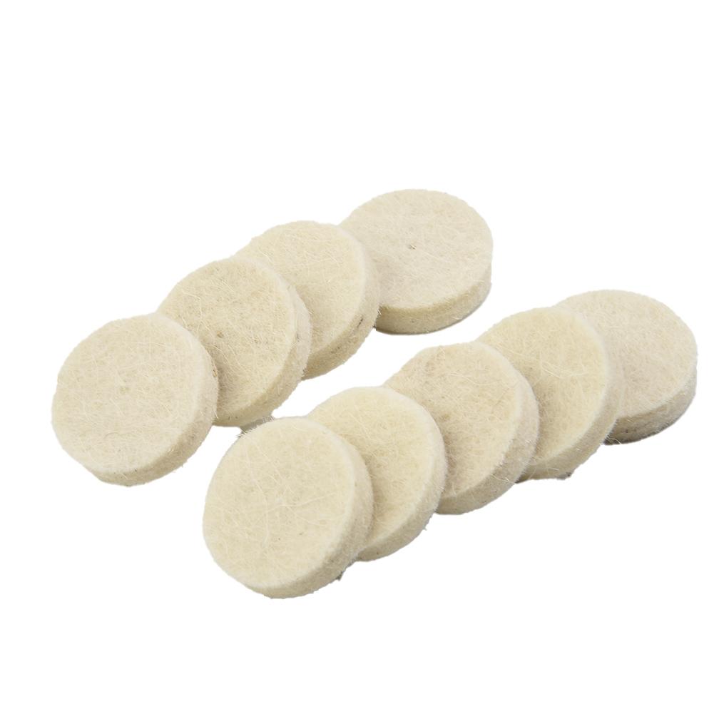 

50pcs 25mm Wool Felt Polishing Buffing Wheel Grinding Polishing Pad+ 2pc Mandrel For Rotary Tool Power Tools Replacements CN