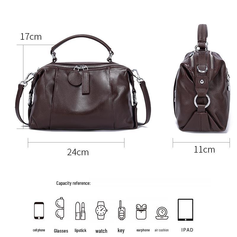 2025 Luxury Leather Women's Retro Shoulder Crossbody Bag
