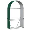 VidaXL Log Holder, Firewood Rack with Storage, Outdoor Firewood Shelf, Green 120x45x210 Cm 364542