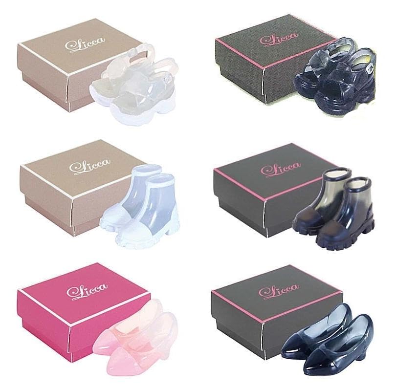 

Licca Closet Series Clear Shoes Collection Complete Set of 6 Gachapon Capsule Toys Licca-chan