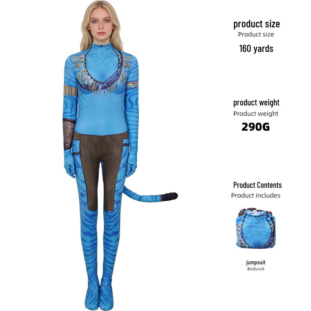 Avatar 3: Cesta vody Dospělý Kamuflážní Cosplay Kombinéza Kostým