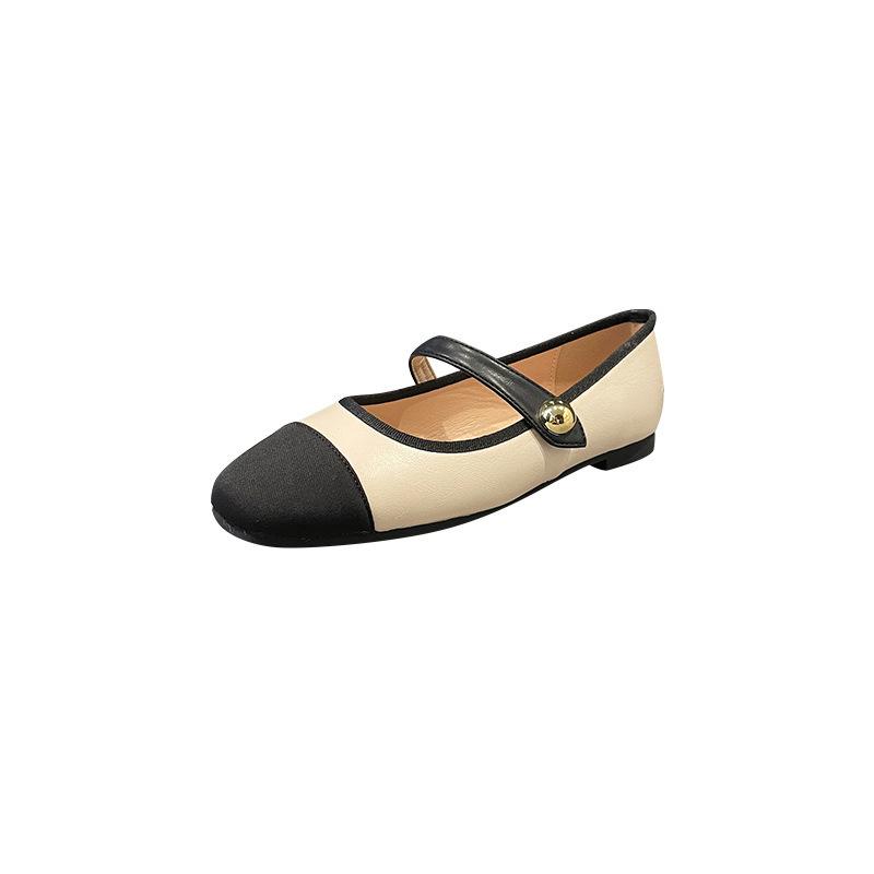 Xiaoxiangfeng single shoes women's 2025 spring new flat Mary Jane small leather shoes gentle ballet evening shoes ladyshoes
