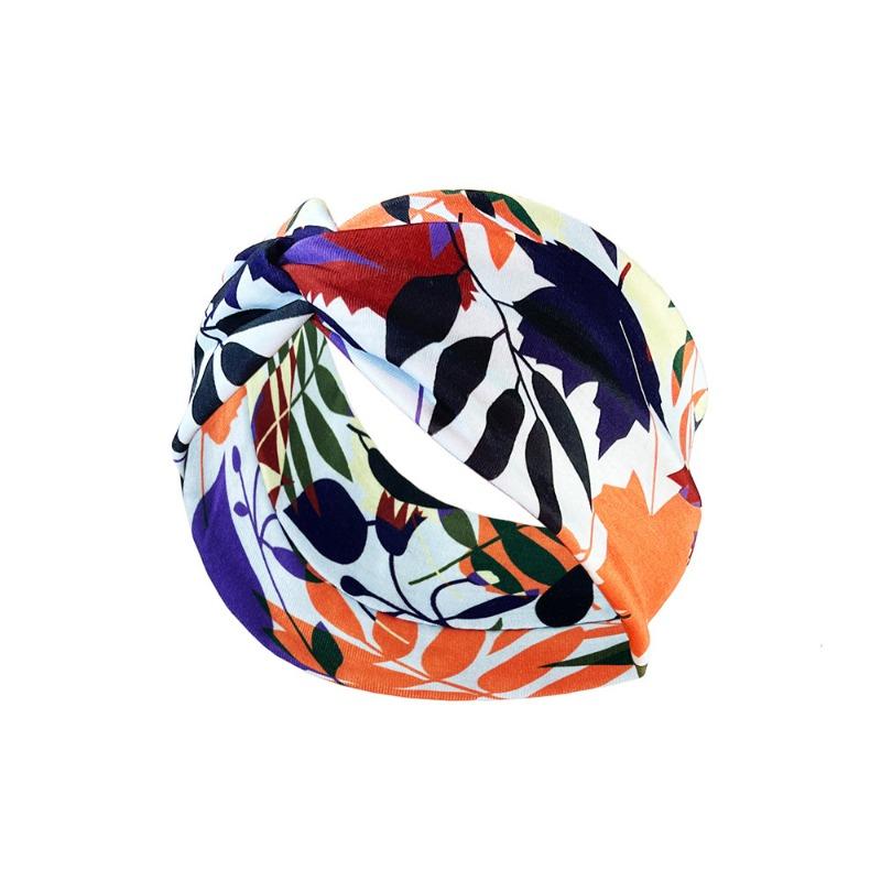 Printed Headband Sports Sweat Absorbing Elastic Tied Headband Multi-color Women Hair Bands Spot Wholesale