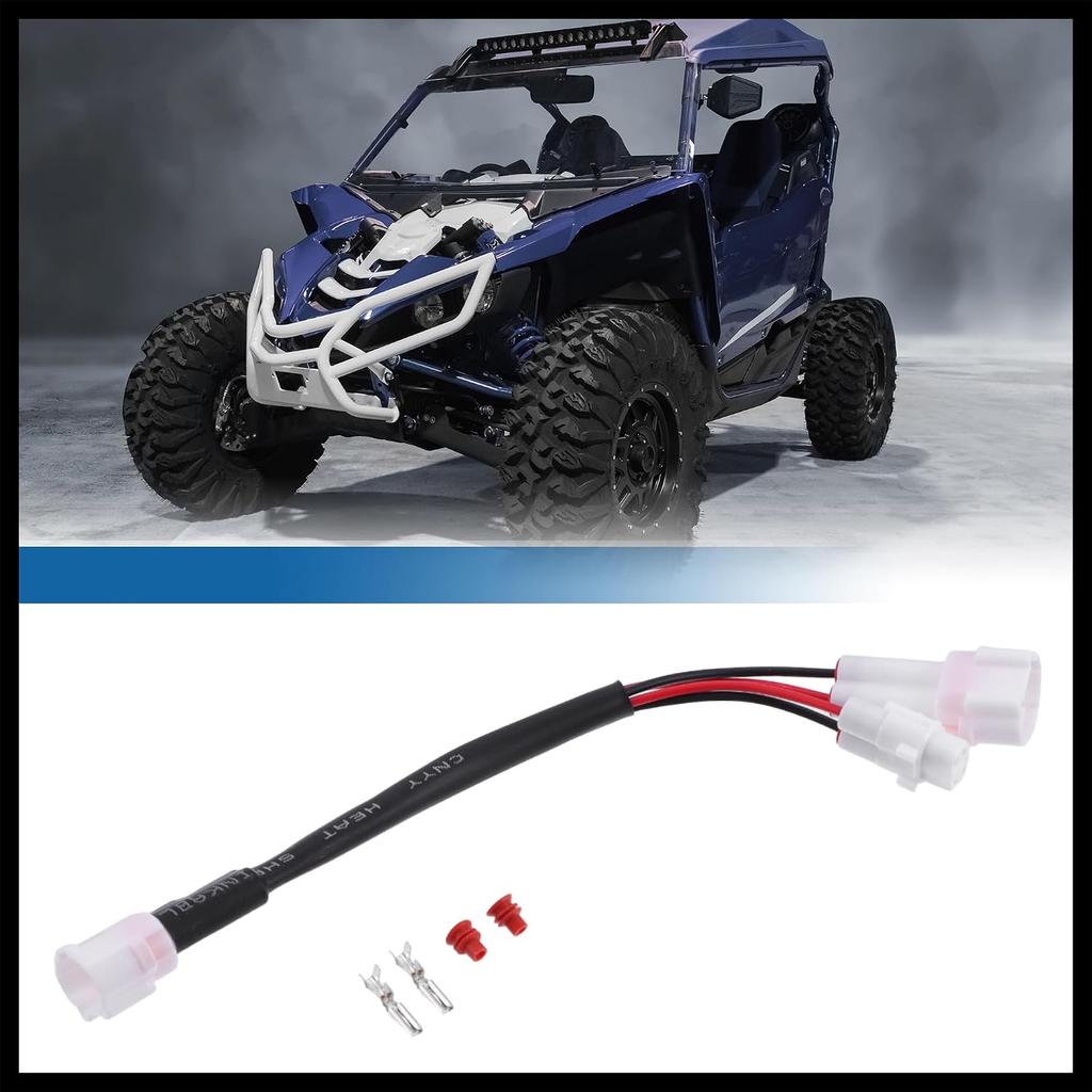 1 Set 12V Ignition Cable Key Keyed Power Connector Wiring Harness Pigtail Kit for Yamaha YXZ1000R 2016-2022-