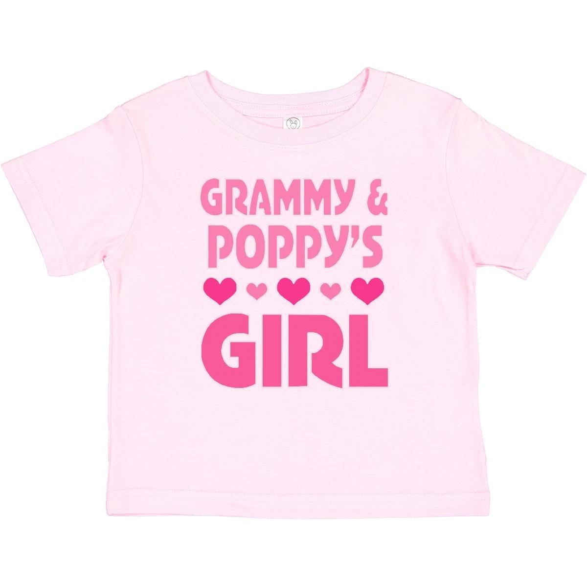 Inktastic Grammy And Poppy Love Me Valentine For Granddaughter Baby T-Shirt From 100