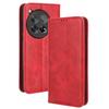For OnePlus Ace 3 5G/12R 5G Retro Leather Case Magnetic Closing Phone Wallet Cover