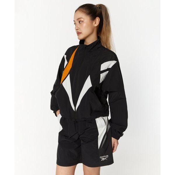 Reebok Printed Short Sleeve Jacket Women jackets Black REJU4EJ34BK