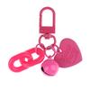 1Pc Alloy Love Shape Pendant Keychain Heart Key Chain With Bell Couple Friend Bag Gift Jewelry Key Holder Accessories