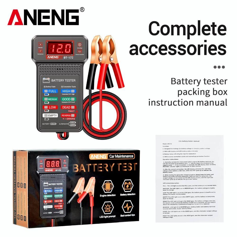 Multifunctional Automotive Battery Analyzer 12V Car Battery Detector  Automotive Repair Tool