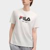 FILA Original King Bomb T-1911 Dopamine Color Block Breathable Comfortable Logo Print Short Sleeve T-Shirt Unisex Tops F51M519106F-WT