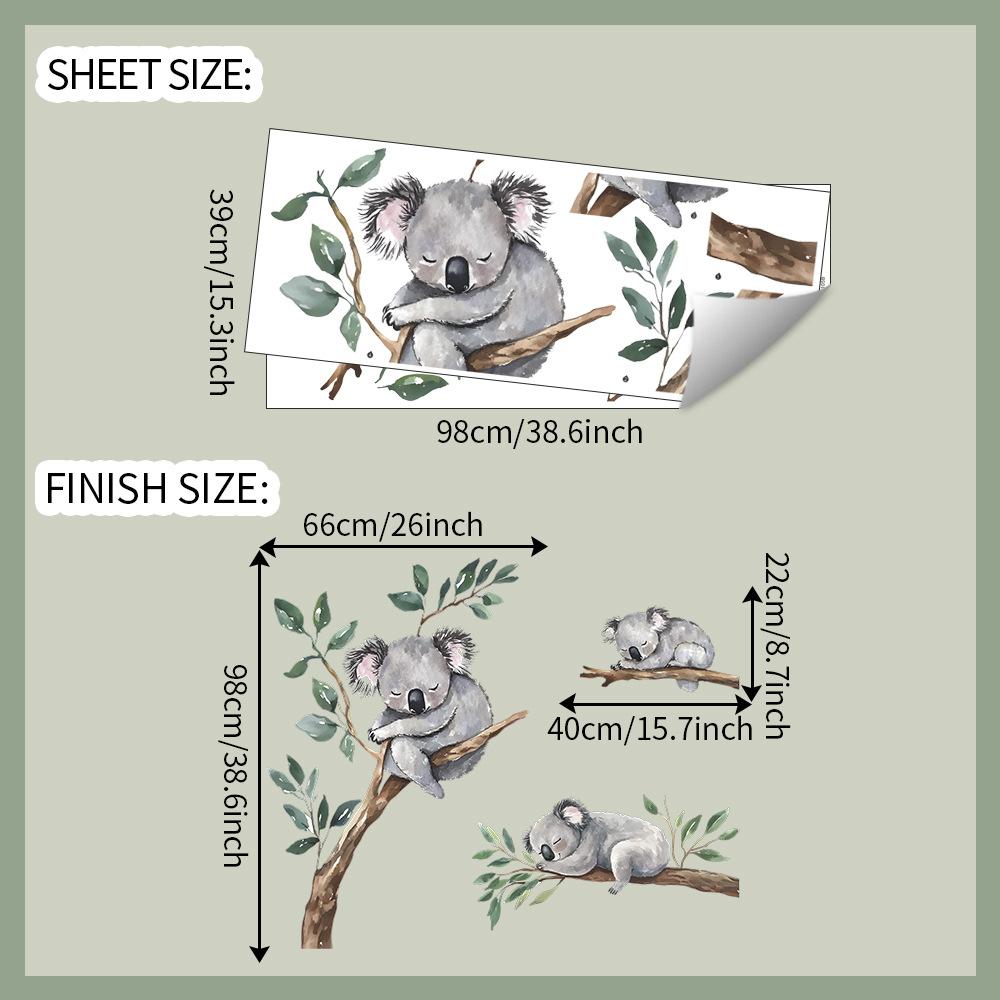 

Мультяшная ветка коала спальня гостиная прихожая домашний фон украшение наклейки на стену