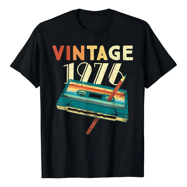 Camiseta De Regalo Vintage De 1976 Con Cinta De Casete Retro S