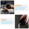 Ceramic Coffee Milk Kettle Nordic Style Syrup Jug for Hot Drinks Anti Bottom Mini Pitcher for Home Restaurant Cafe Black